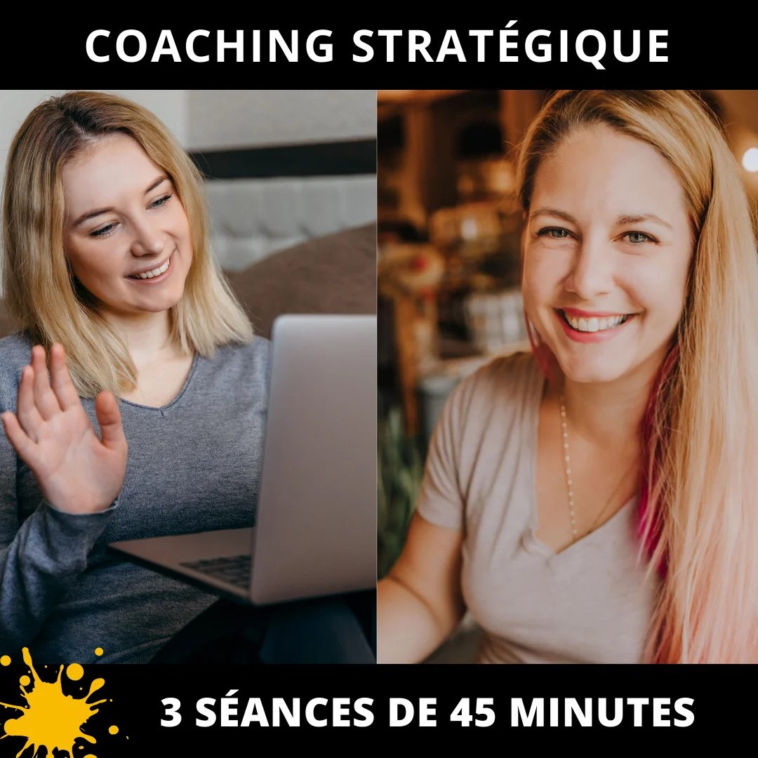 Coaching stratégique avec Roxane Laliberté via Zoom (3x45 minutes)